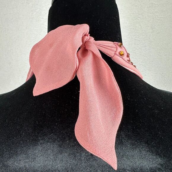 Vtg Sue Wong Silk Cocktail Dress Size 10 Beaded Halter Mermaid Tiered Romantic - Picture 11 of 16